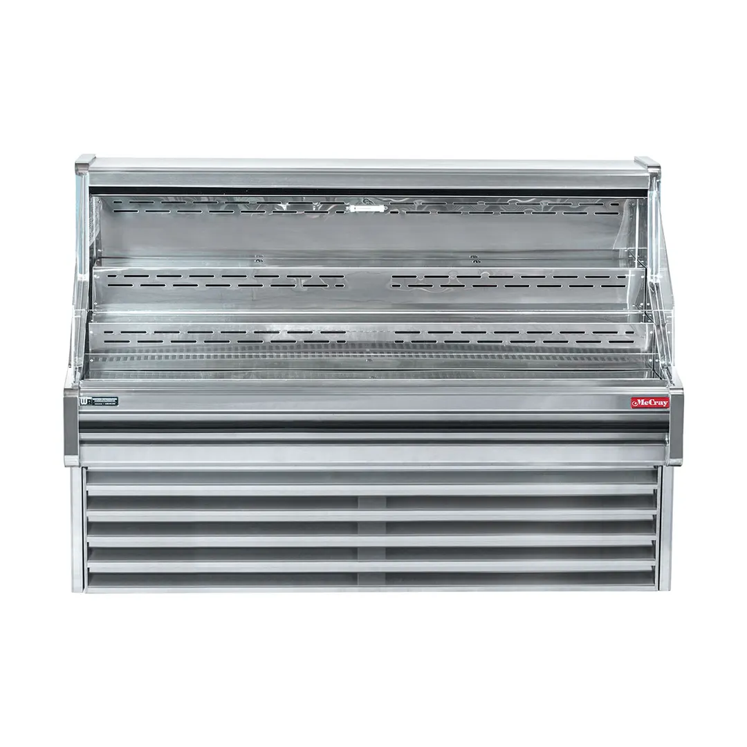 Howard-McCray SC-OS30E-4-S-LED 51" Horizontal Impluse Open Merchandiser, Stainless Steel, Self-Contained
