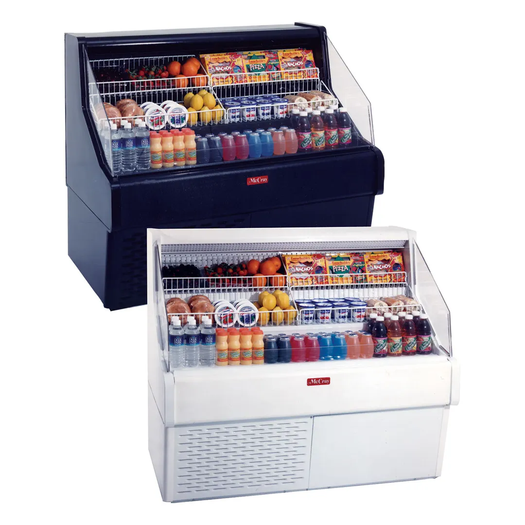 Howard-McCray SC-OS30E-5-B 63" Horizontal Impluse Open Merchandiser in Black, Self-Contained