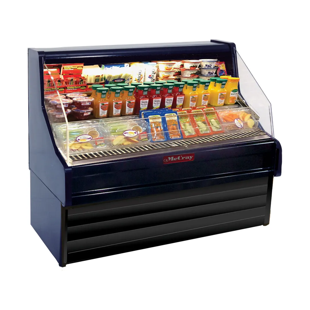 Howard-McCray SC-OS35E-3-B 39" Horizontal Impluse Open Merchandiser in Black, Self-Contained