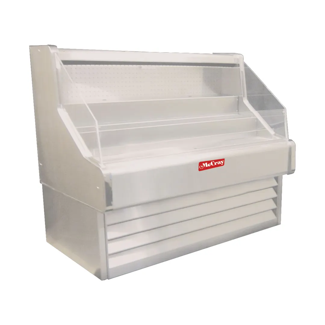 Howard-McCray SC-OS35E-5-LED 63" Horizontal Impluse Open Merchandiser in White, Self-Contained
