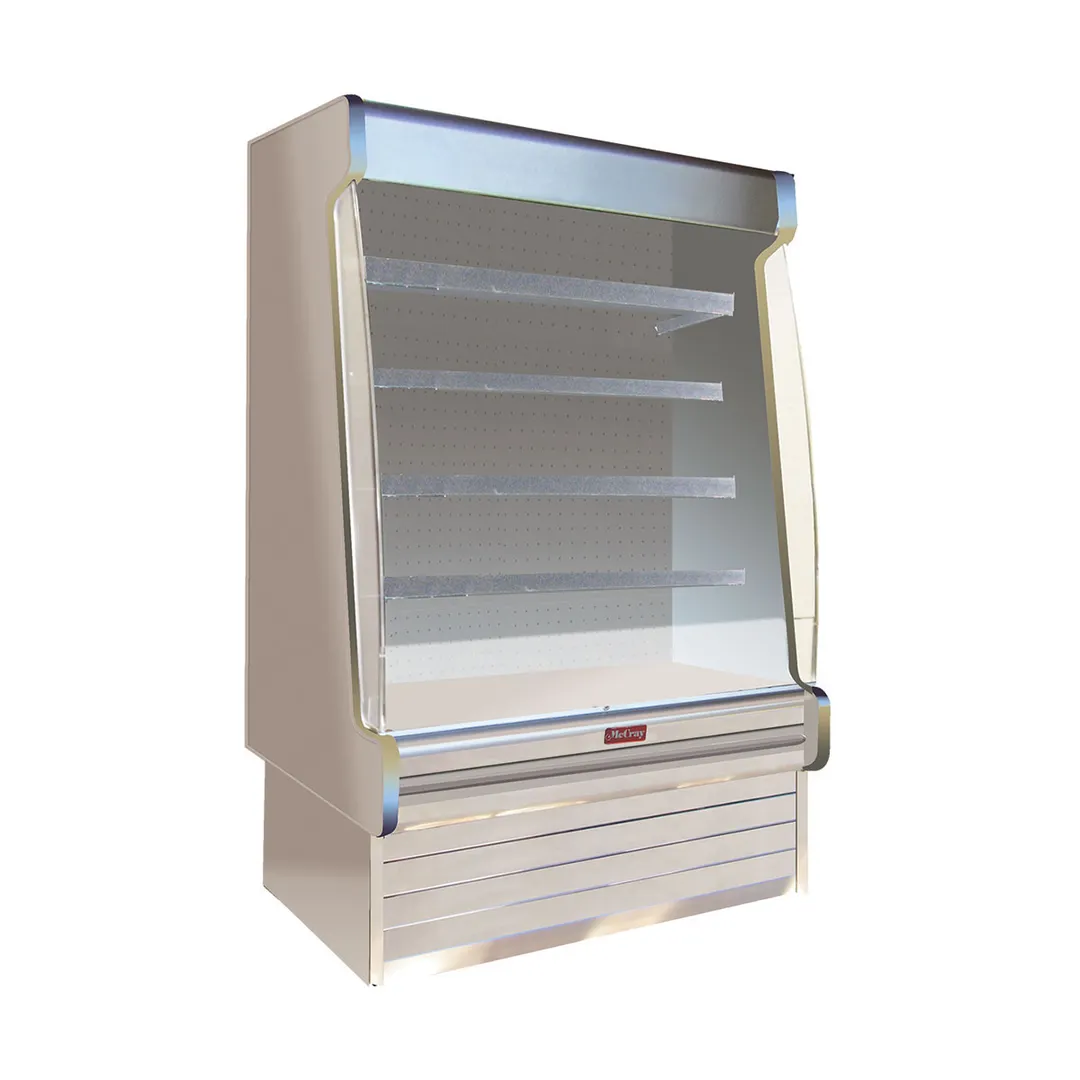 Howard-McCray SC-OD35E-4S-S-SL 51" Multi-Purpose Open Merchandiser, Stainless Steel, Self-Contained