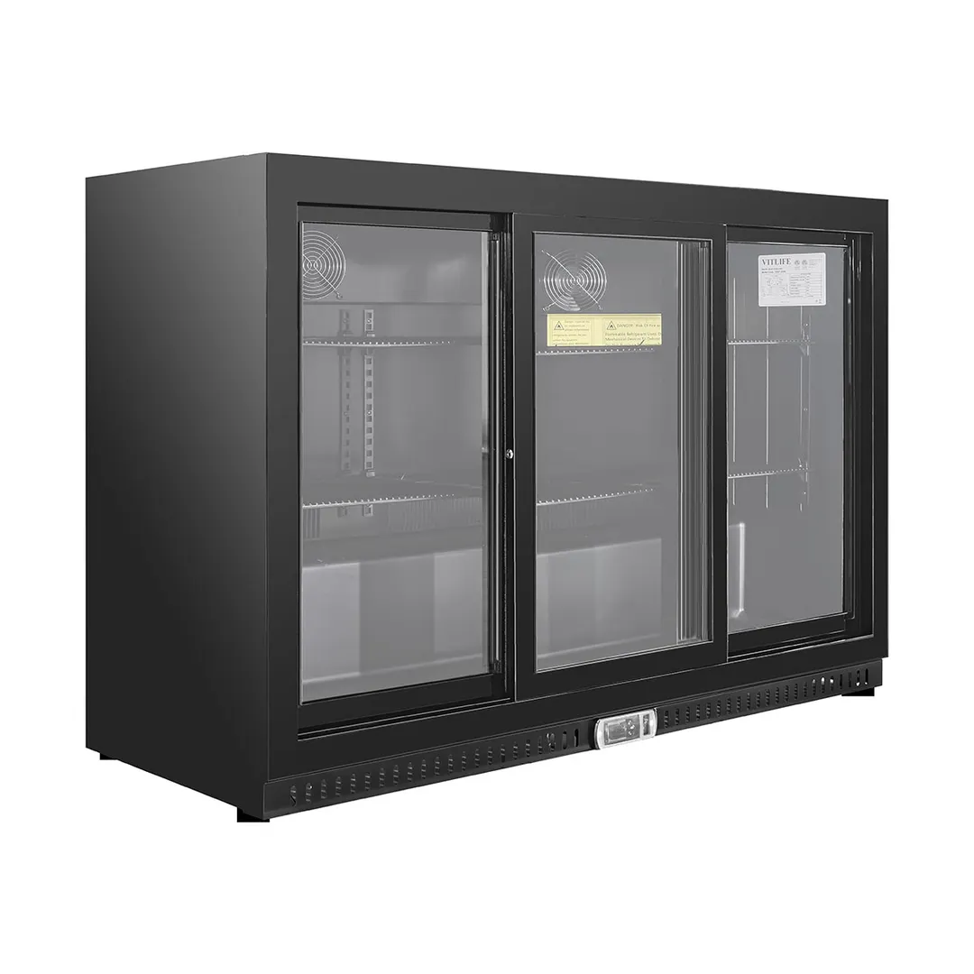 Vitlife VBBT-338S 53" Back Bar Cooler, 11.6 Cu Ft, Sliding Doors