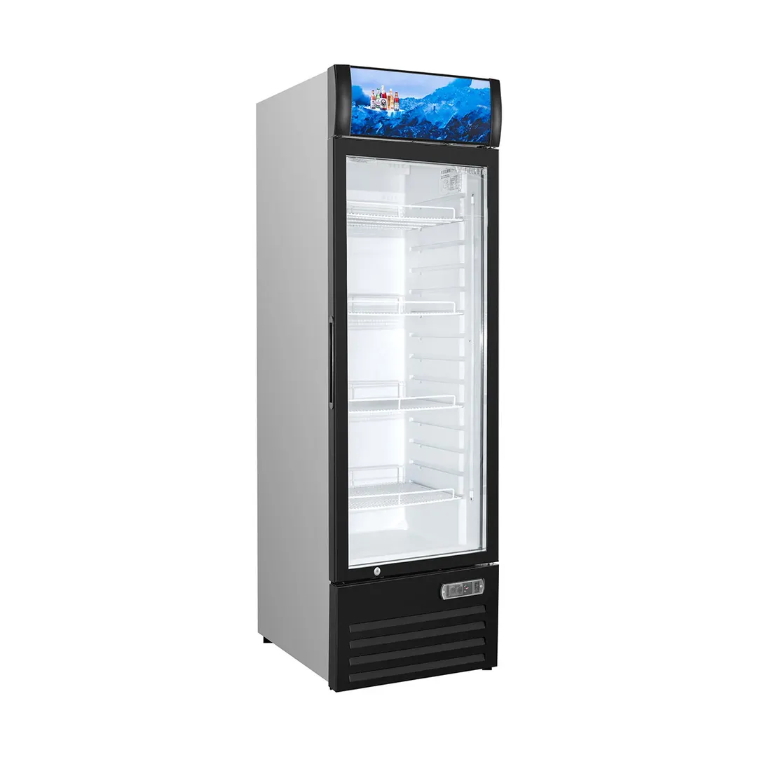 Vitlife Commercial VSC388VCW 24" 1-Glass Door Merchandiser Refrigerator w/ Canopy, 12.3 cu. ft.