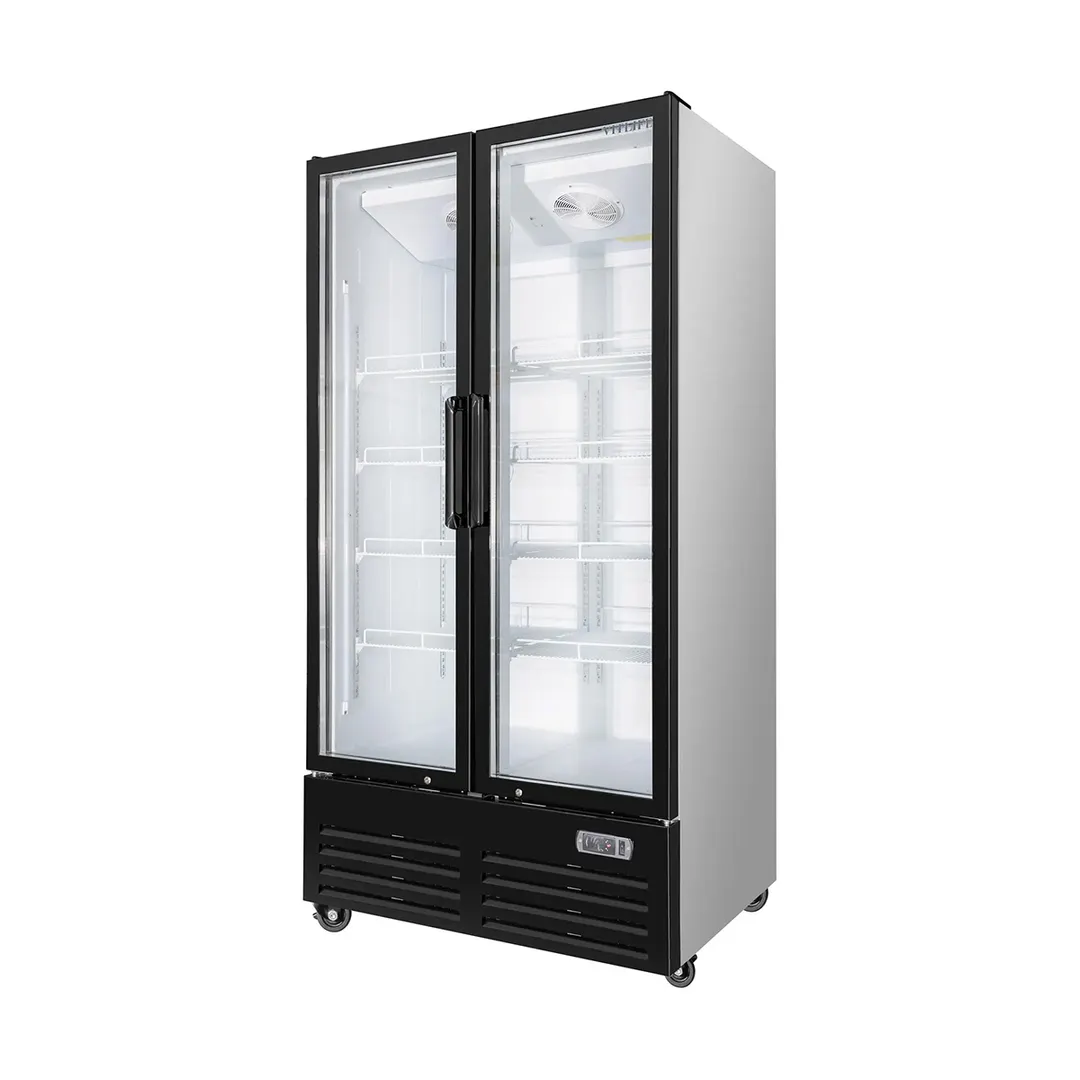 Vitlife Commercial VSC798VTW 40" 2-Glass Door Merchandiser Refrigerator, 26.5 cu. ft.