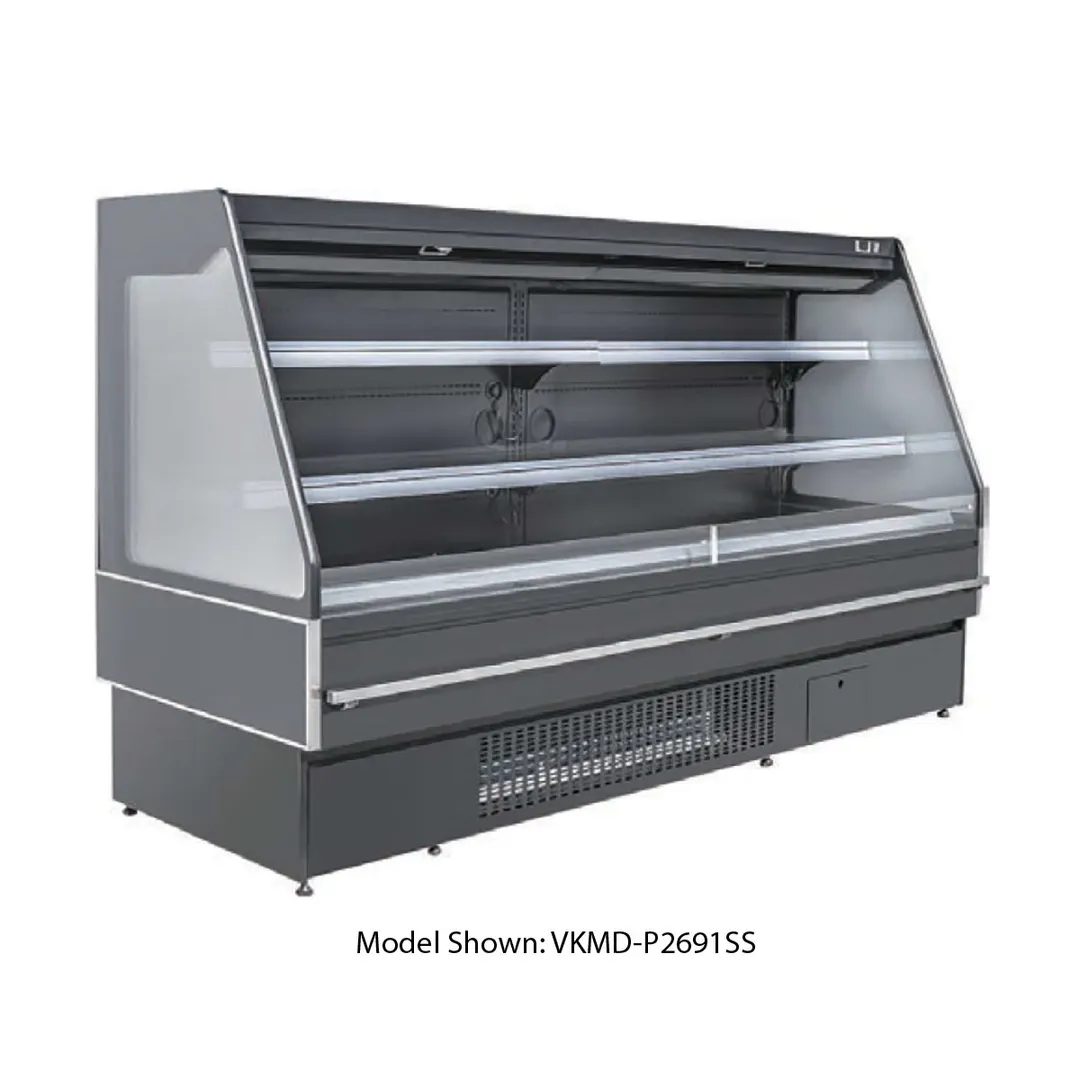 Vitlife Commercial VKMD-P2091SS 77" Horizontal Open Air Merchandiser, 18.4 cu. ft.