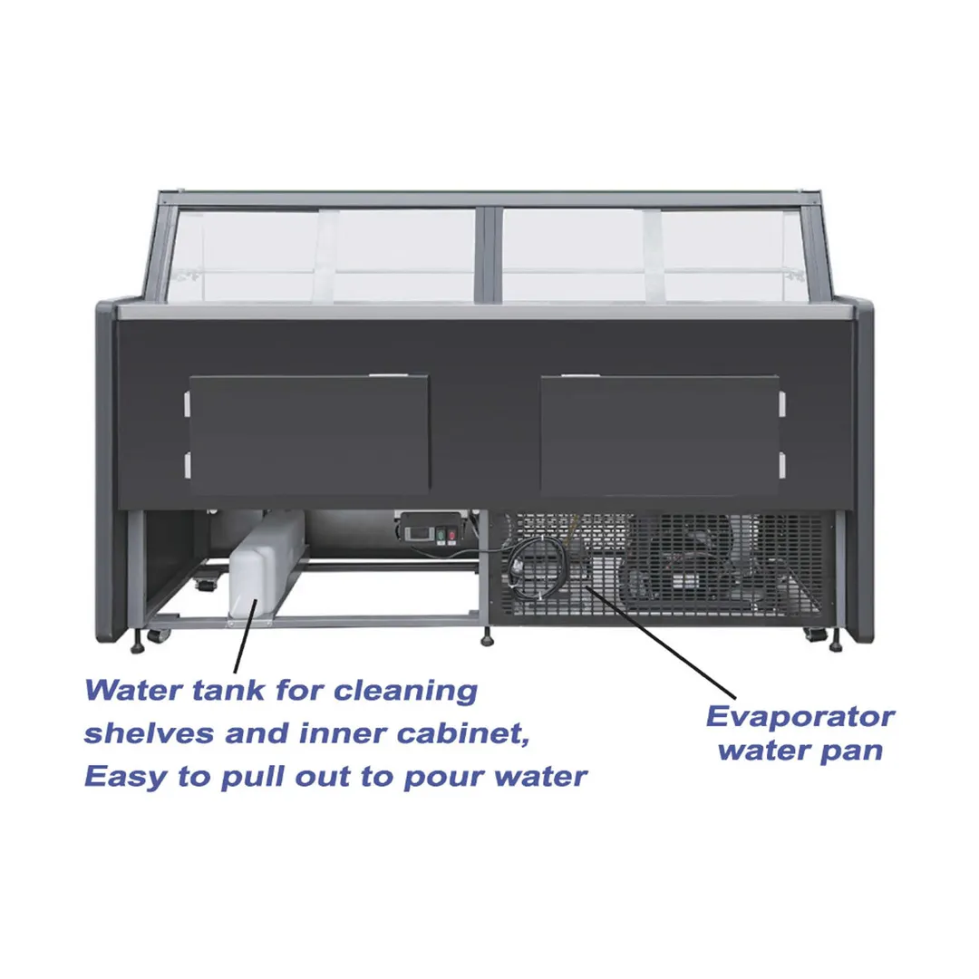 Vitlife Commercial VKSC-P1509SCD 62" Refrigerated Bakery Display Case, 10.2 cu ft