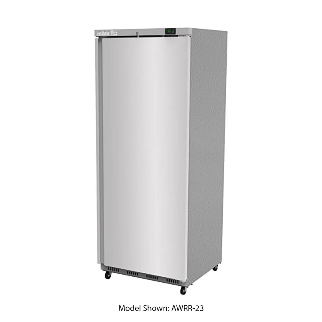 Asber AWRF-23 28" 1-Solid Door Reach-In Freezer, Bottom Mount, 23 cu. ft., Stainless Steel Front