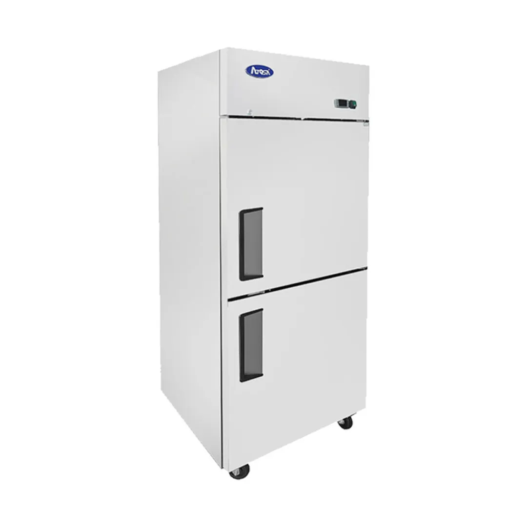 Atosa USA MBF8007GR 28-3/4" 2-Half Solid Door Reach-In Freezer, Top Mount, 21.4 cu. ft., Stainless Steel