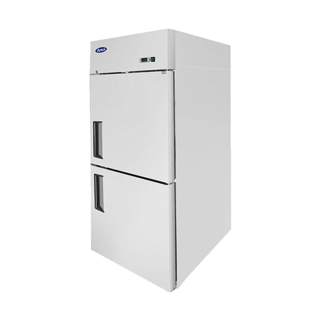 Atosa USA MBF8007GR 28-3/4" 2-Half Solid Door Reach-In Freezer, Top Mount, 21.4 cu. ft., Stainless Steel