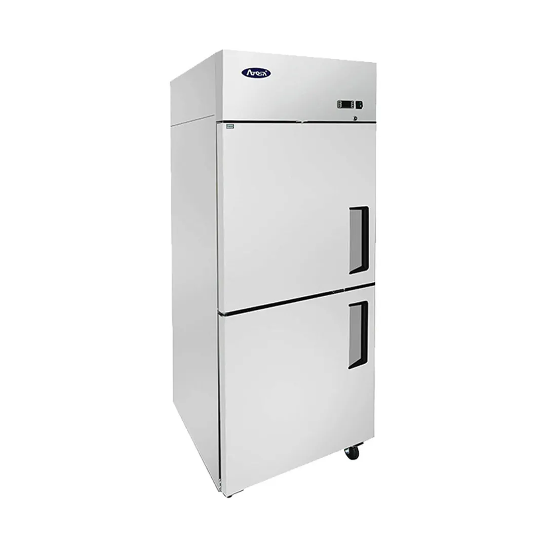 Atosa USA MBF8007GRL 28-3/4" 2-Half Solid Door Reach-In Freezer, Top Mount, 21.4 cu. ft., Stainless Steel