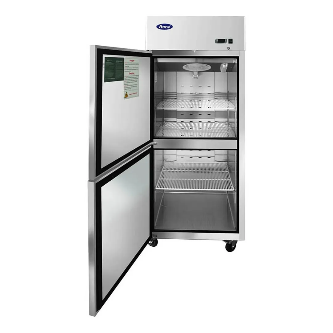 Atosa USA MBF8007GRL 28-3/4" 2-Half Solid Door Reach-In Freezer, Top Mount, 21.4 cu. ft., Stainless Steel
