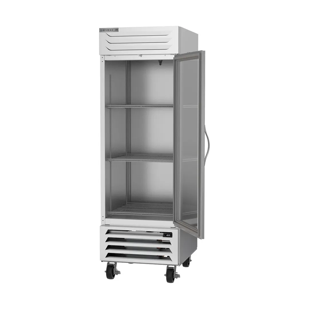 Beverage Air FB23HC-1G 27" 1-Section Reach-In Freezer w/ 1 Glass Door, Bottom Mount, 23.32 cu. ft.
