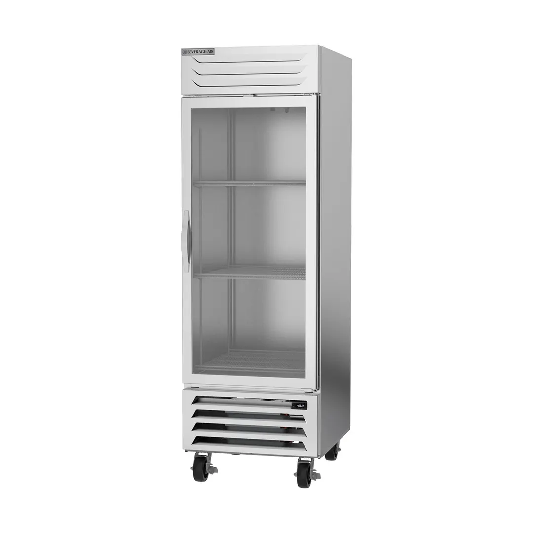 Beverage Air FB23HC-1G 27" 1-Section Reach-In Freezer w/ 1 Glass Door, Bottom Mount, 23.32 cu. ft.