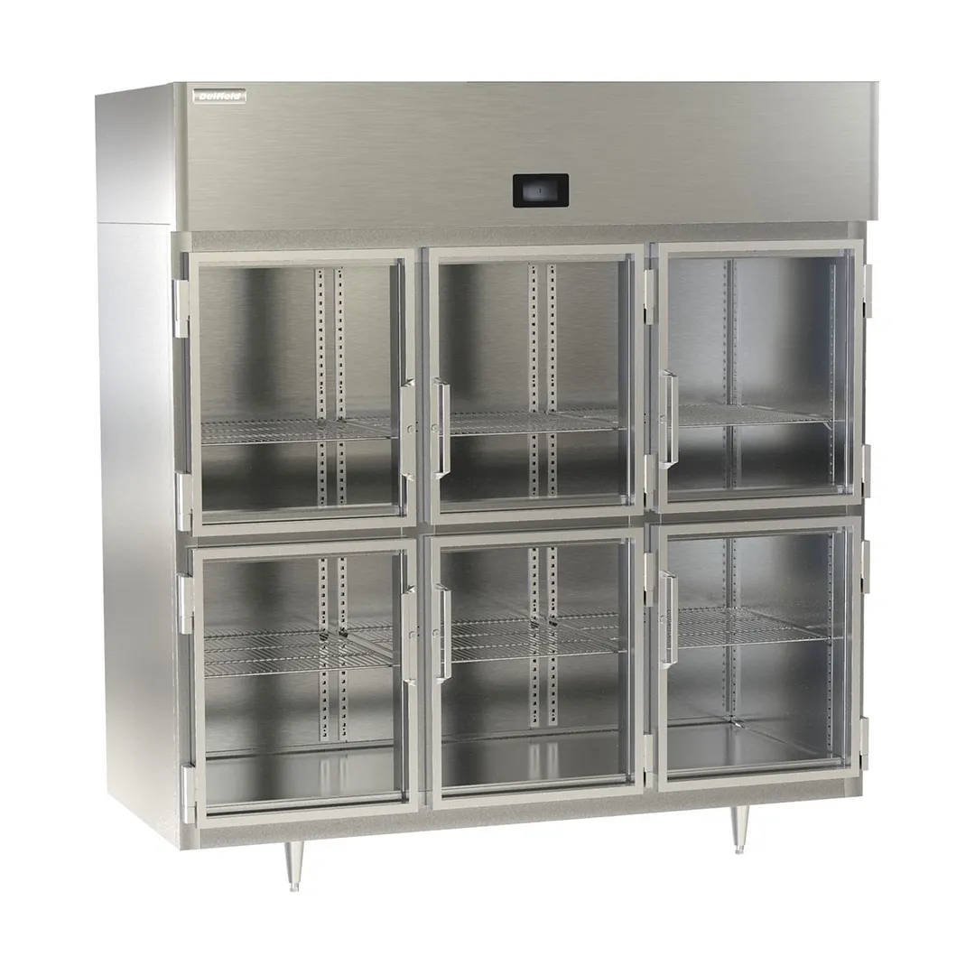 Delfield DSLF3-GH 6 Half Glass Door Reach-In Freezer, Top Mounted, 68.3 cu. ft.