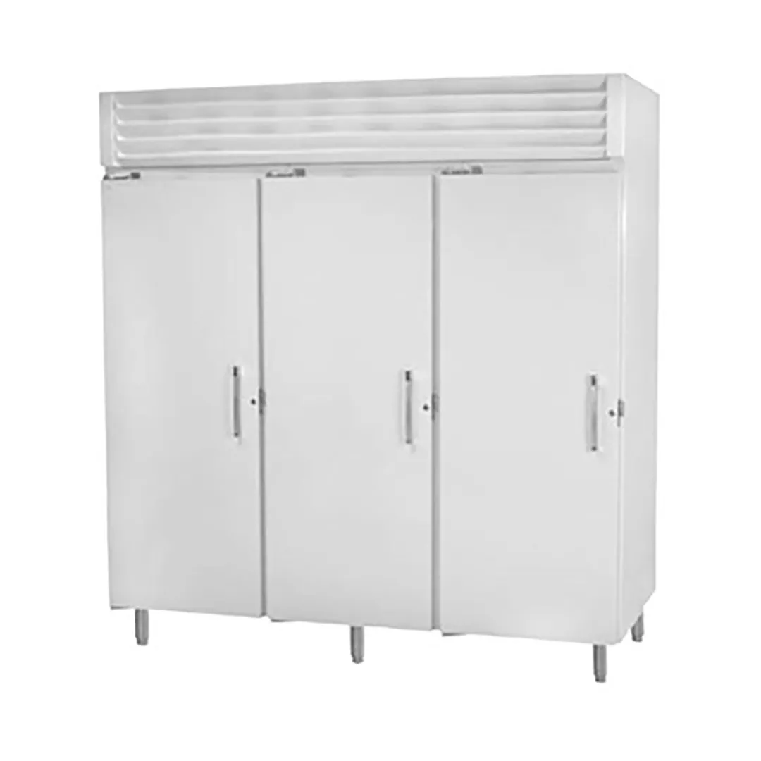 Global Refrigeration 52-1991-60-R10 76" 3-Solid Door Reach-In Freezer, Top Mounted, 76.2 cu. ft.