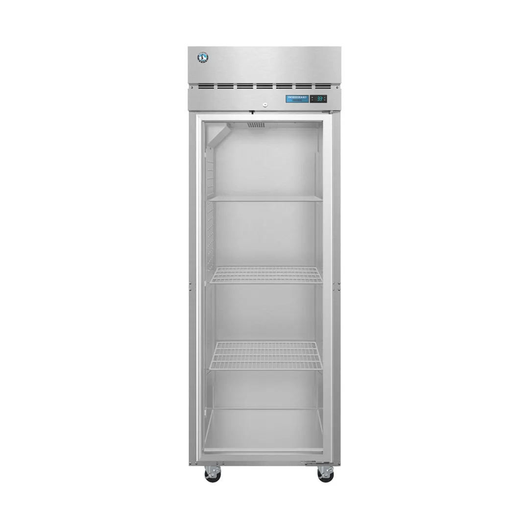 Hoshizaki F1A-HG 27" One Section Reach-In Freezer w/ 2 Half Glass Doors, Top Mount, 23 cu. ft.