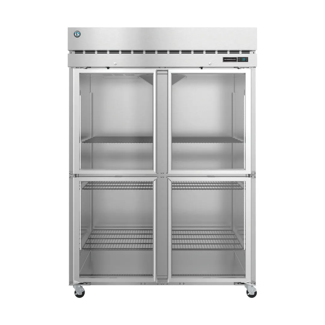 Hoshizaki F2A-HG 55" Two Section Reach-In Freezer w/ 4 Half Glass Doors, Top Mount, 50 cu. ft.