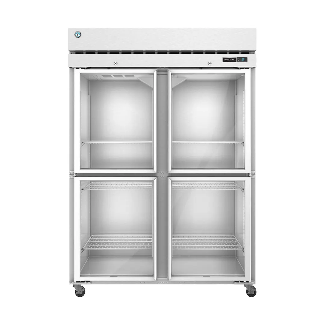Hoshizaki F2A-HG 55" Two Section Reach-In Freezer w/ 4 Half Glass Doors, Top Mount, 50 cu. ft.