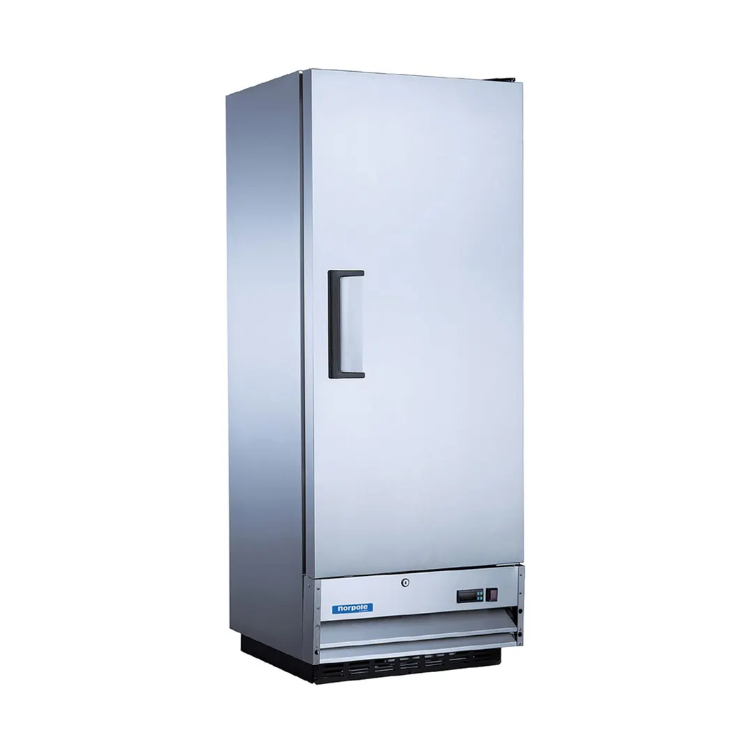 Norpole NE12F 25'' One Section Solid Door Reach-In Freezer, Bottom Mounted, 12 cu. ft.