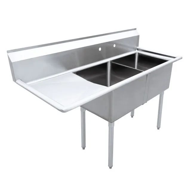 Omcan USA 43768 (2) Two Compartment Sink