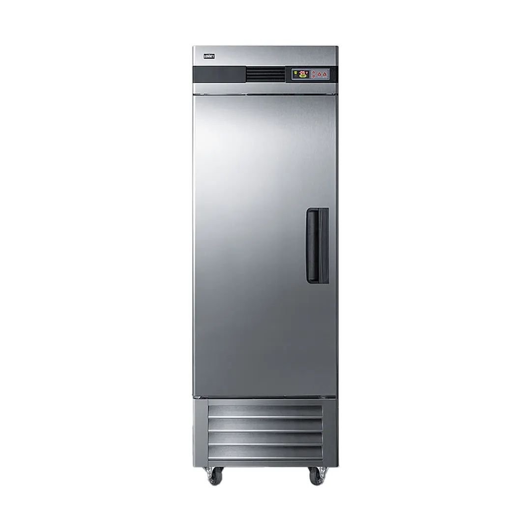 Summit SCFF237LH 28" One Section Reach-In Freezer w/ Left Hinged Solid Door, Stainless Steel, 23 cu. ft.
