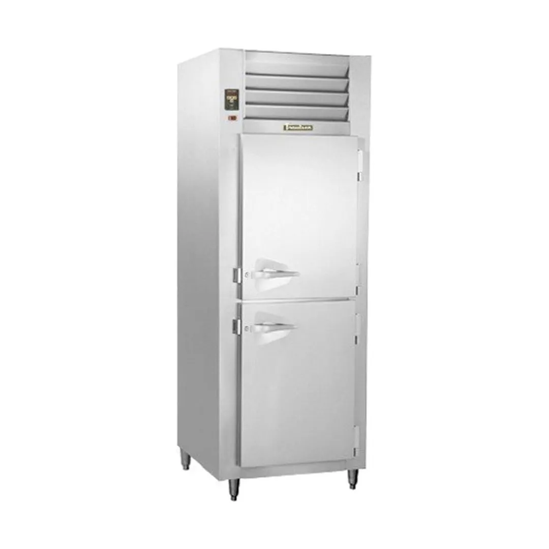 Traulsen ALT132N-HHS 26" 1-Section Reach-In Freezer, 2 Half Hinged Solid Doors, Remote, 21.1 cu. ft., Stainless Steel
