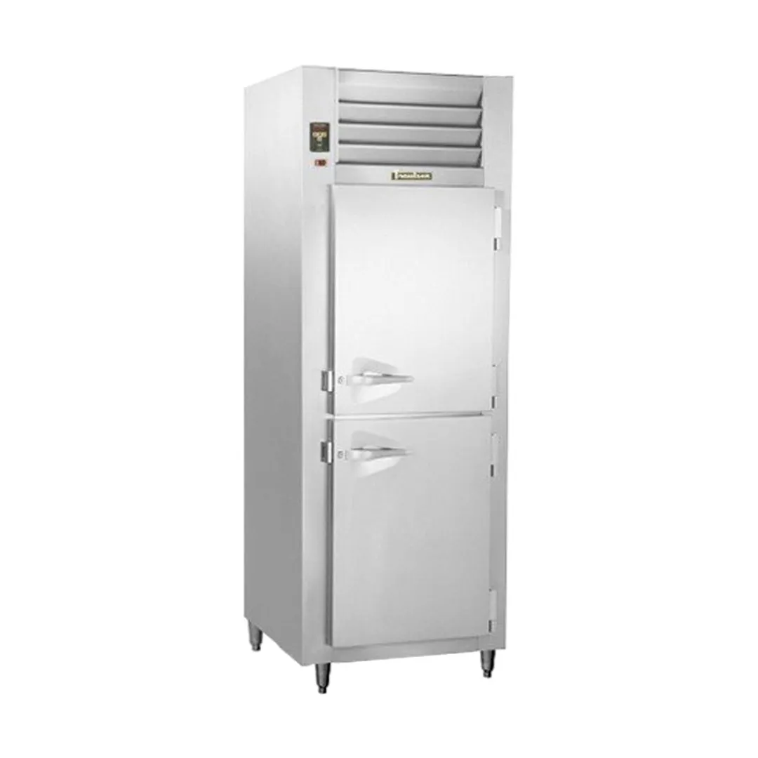 Traulsen ALT132W-HHS 30" 2-Half Hinged Wide Solid Door Reach-In Freezer, Remote Refrigeration, 23.4 cu. ft., Stainless Steel Exterior, Aluminum Interior