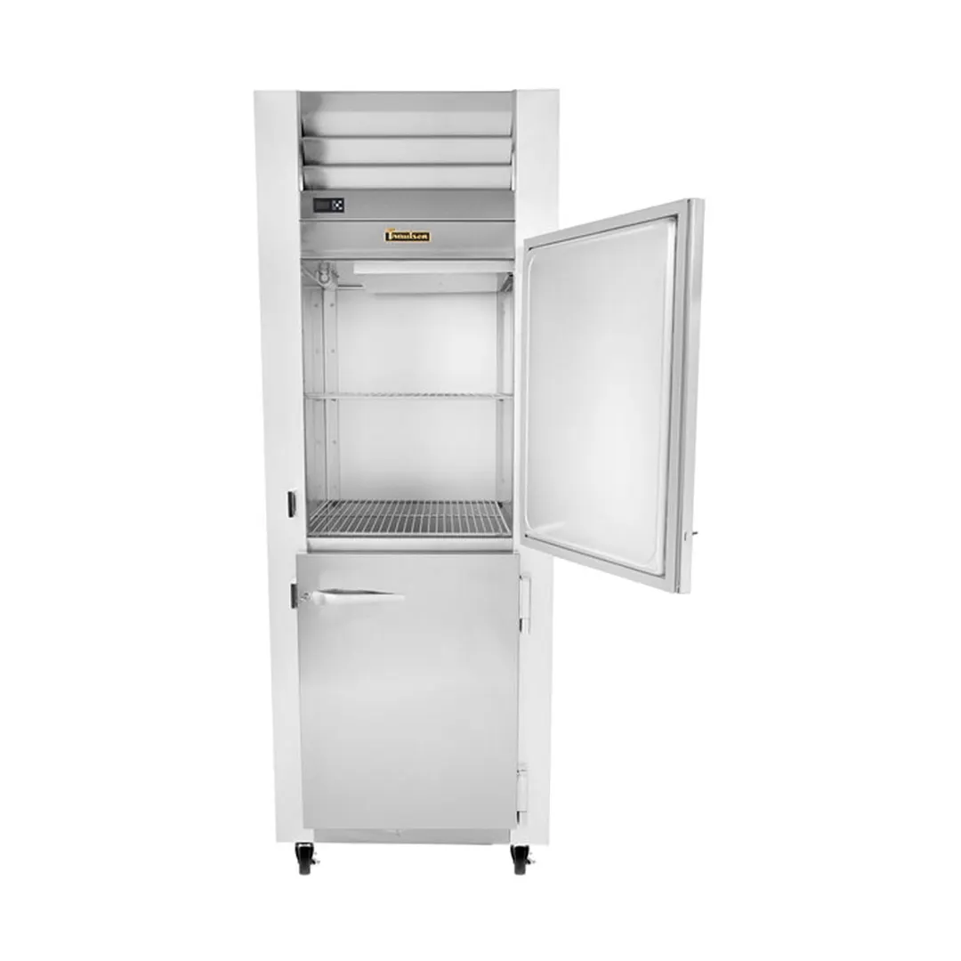 Traulsen G1200- 30" 1-Section Reach-In Freezer w/ 2 Half Solid Doors, Top Mounted, 23 cu. ft.