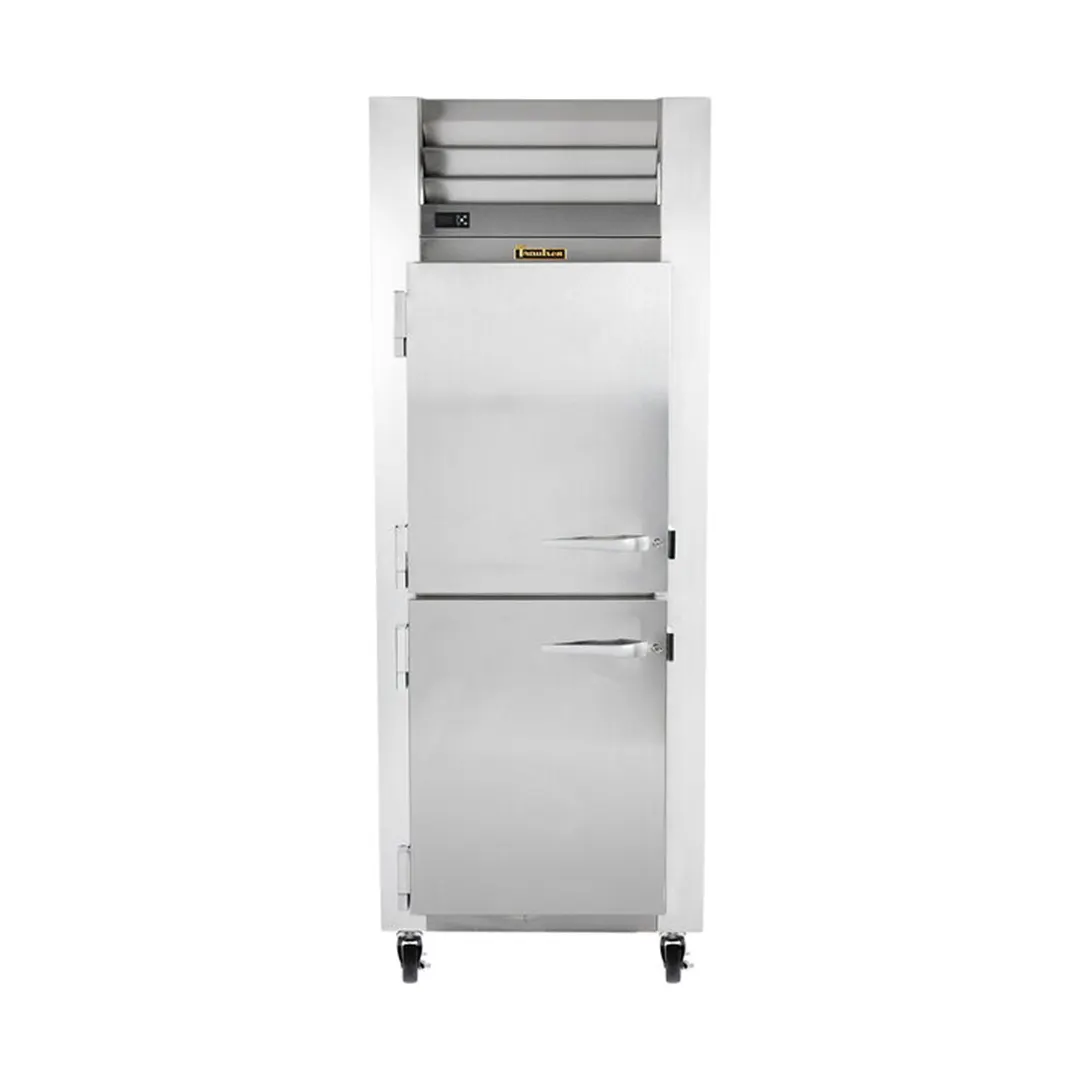 Traulsen G12001 30" 1-Section Reach-In Freezer, 2 Half Solid Left Hinged Doors, Top Mounted, 23 cu. ft.