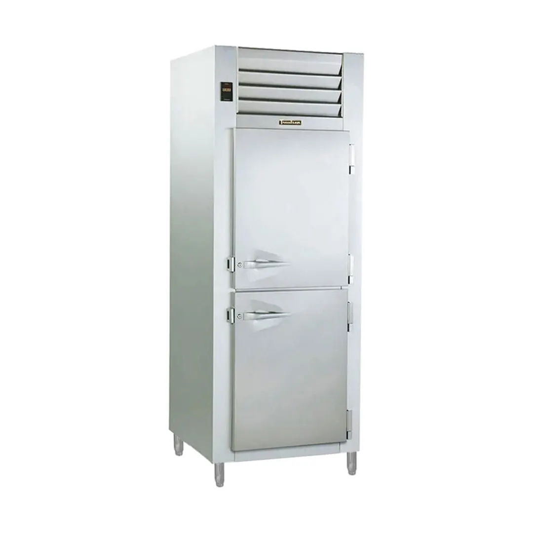 Traulsen RLT132D-HHS 24" 1-Section Reach-In Freezer, 2 Half Hinged Solid Doors, Stainless Steel, 18.1 cu. ft.