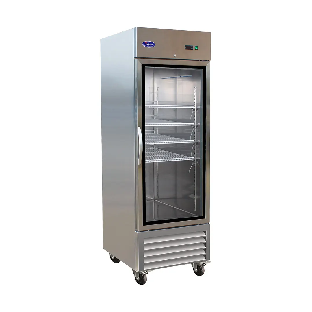 Valpro VP1FG-HC 26" One Section Reach-In Freezer w/ Glass Door, Bottom Mount, 23 cu. ft.
