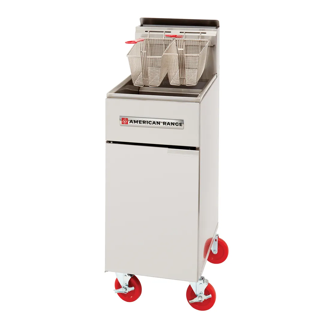 American Range AF-50 Full Pot Floor Model Gas Fryer