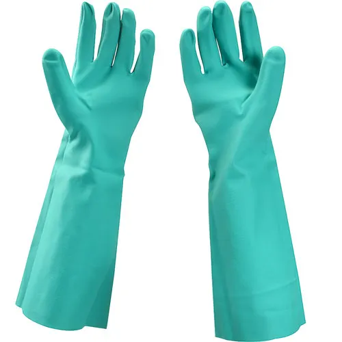 AllPoints 1421633 - Dishwashing Gloves, 17.5" Length, Neoprene Material, Green Color - 1 Pair