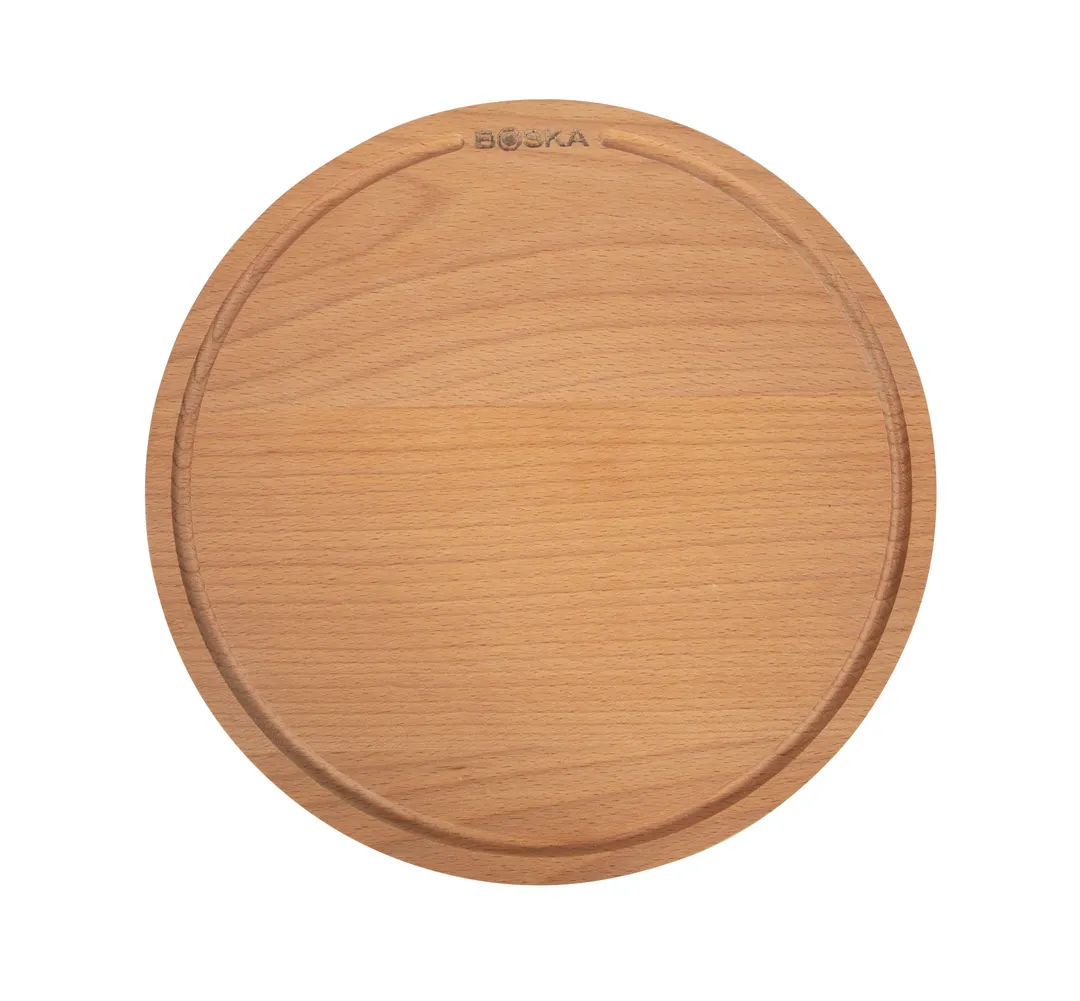 Boska 320536 Amigo M Pizza Board, 11.41" W x 11.33" D x 0.78" H, Beechwood Cutting Board
