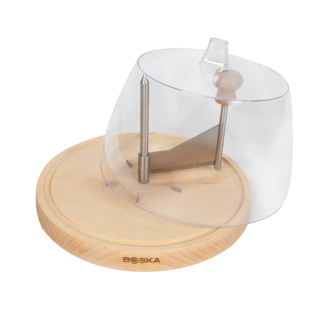 Boska 850511 Amigo Cheese Curler, Dome, 9.6"W x 9.13"D x 8.26"H, Stainless Blade, Plastic Cover