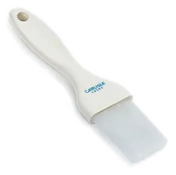 Carlisle 4039002 Galaxy Pastry Brush, 1-1/2" Wide Flat, Nylon Bristles, White Plastic Handle, USA
