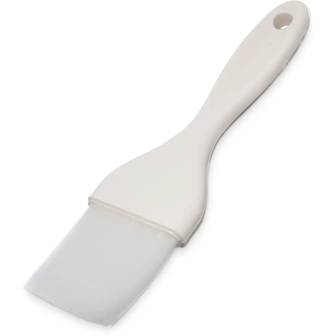 Carlisle 4039102 Sparta Galaxy Pastry Brush, 2" White Nylon Bristles, Hanging Hole, Plastic Handle