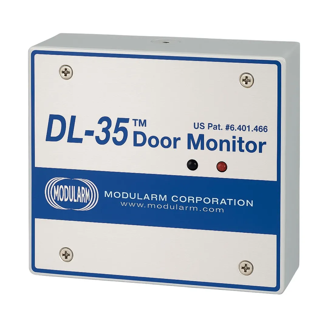 Kitchen Brains DL-35 Door Monitor – Visual/Audible Alarm, Door Ajar & Panic Alerts, Light Control