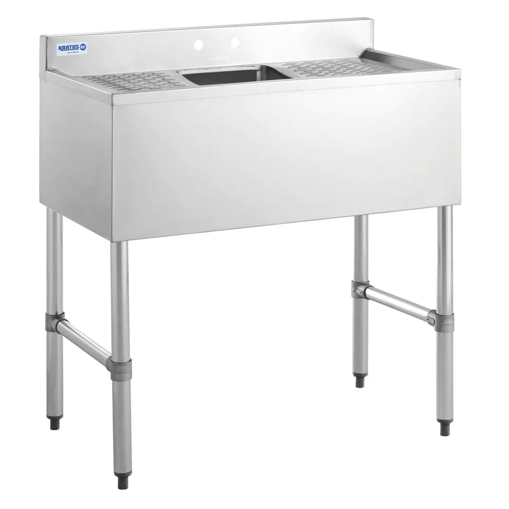 Hubert 29N-028 Kratos® Underbar Compartment Sink, 1 Bowl, 36"W X 18.75"D X 33"H