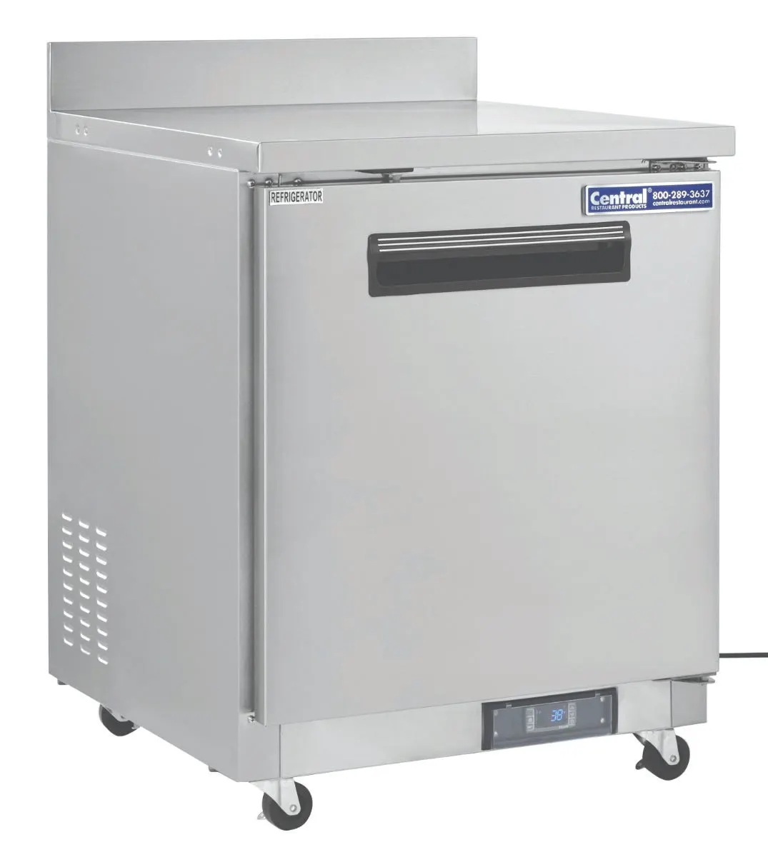 Hubert 69K-094 28" Worktop Freezer, Stainless Steel Exterior, 0°F-10°F temp, 6.5 cu. ft.