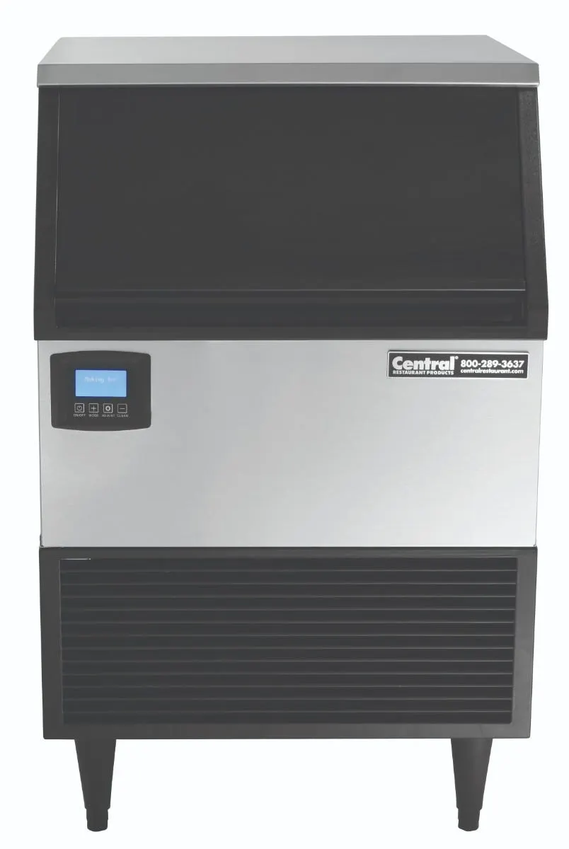 Hubert 69K-906 Ice Maker with Bin, 24" W x 24" D x 39" H, 75 lb Steel, Ice, ENERGY STAR, Blue LED