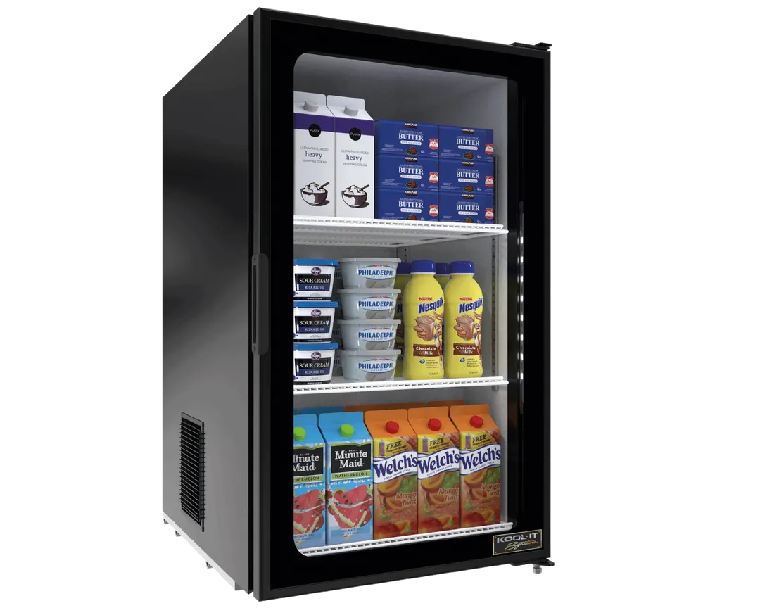 Imbera USA EVC1.5-E1 Merchandiser Refrigerator, 27-7/10"H x 14"W x 19"D, 1.36 ft³, ENERGY STAR®, Finish