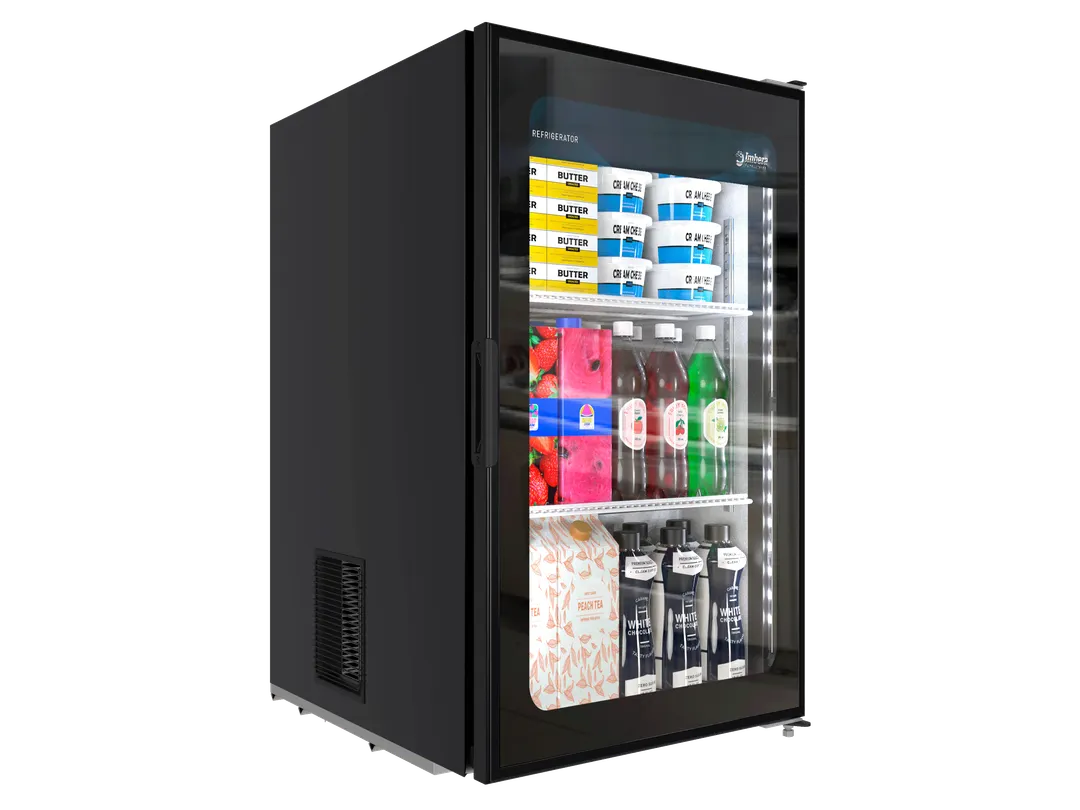 Imbera USA VR06 Merchandiser Refrigerator – 21" W, 5.1 ft³, Black Finish