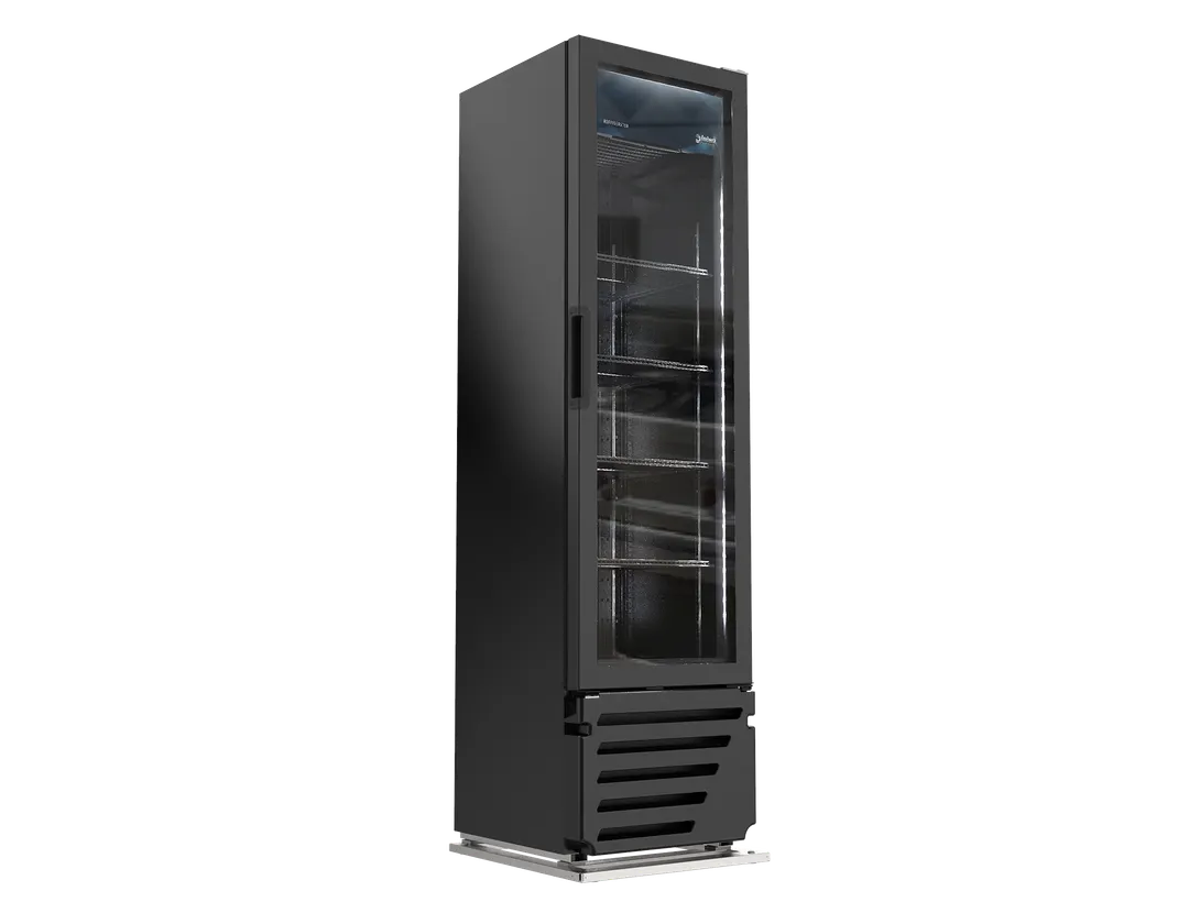 Imbera USA VR08 BB Merchandiser Refrigerator, 72-1/2" H x 20-1/4" W x 22-5/8" D, 7.7 ft³, Black