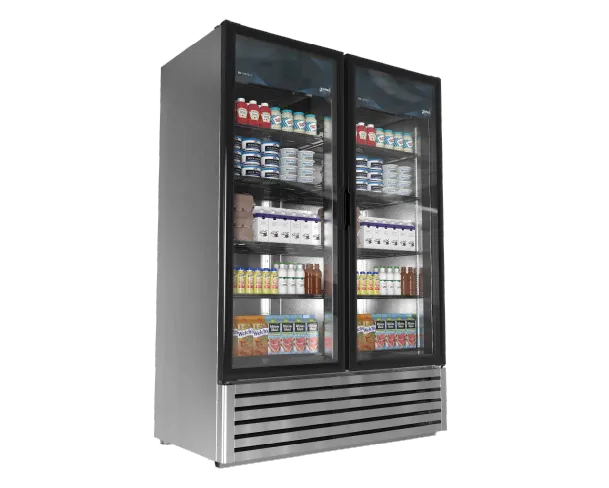 Imbera USA VRD43 SS 78-3/4" H x 54-1/4" W x 31-3/8" D Steel 2‑Door Cooler, 41.7 ft³, ENERGY STAR®