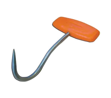 Omcan USA 10467 Boning Hook - 5" T‑Shaped Fillet Knife for Precise Meat Trimming, Cutlery