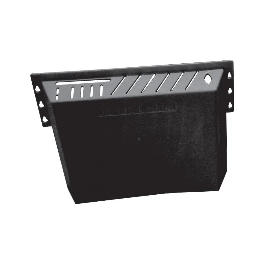 Omcan USA 11540 Knife Rack – Holds 12 Knives, 1 Cleaver & 1 Steel, Black Plastic, 14 Slots