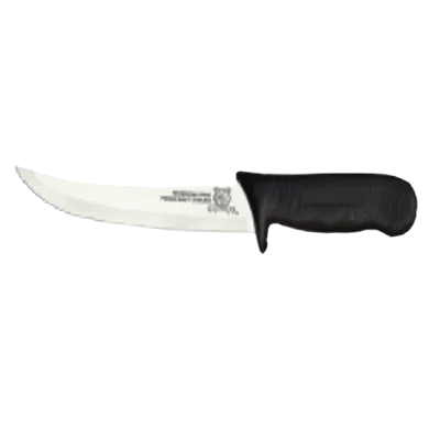 Omcan USA 11564 Boning Knife - 6" Curved Stainless Steel Blade, Black Handle, Stamped, Greban C‑A