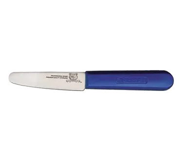 Omcan USA 12750 Clam Knife, 3-1/2" Blade, Blue Plastic Handle, Greban