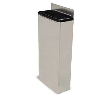 Omcan USA 12902 Extra Small 4‑Slot Knife Rack With Black Plastic Insert, Stainless Steel, Storage